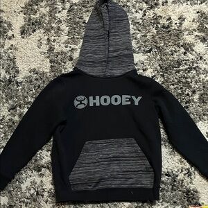 Hooey Kids Black and Heather Gray Hoodie